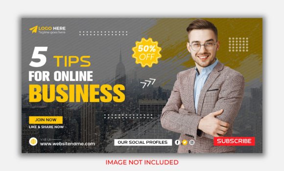 5 Tips for Online Business Growth: Banner & Thumbnail Design