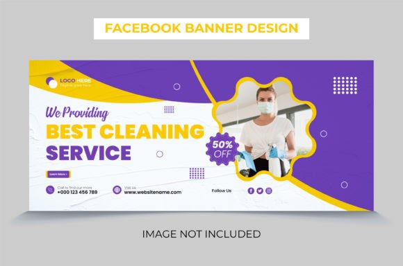 Effective Cleaning Service Facebook Cover Banner Design