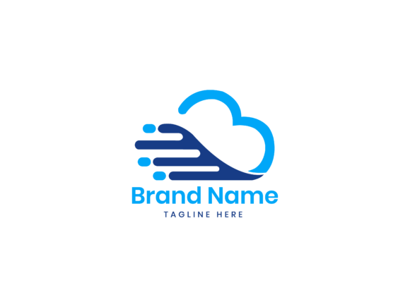 Elevate Your Brand with a Cloud Logo Design Vector Template