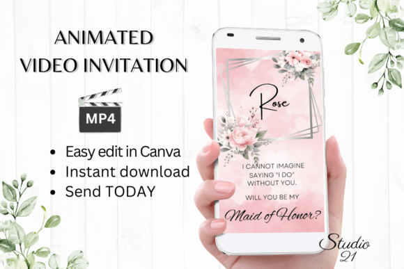 Modern Romance: The Pink Rose Maid of Honor Proposal