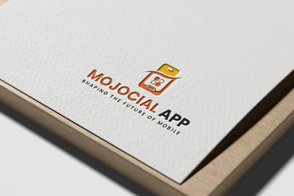 Mojocial App Logo Template: A Modern Vector Logo for Any Brand