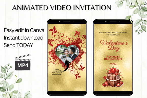 Photo Valentine's Day Invitation: A Modern Digital Template