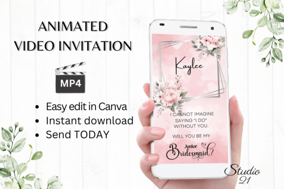 Pink Roses Junior Bridesmaid W3273JM: A Modern Design Asset