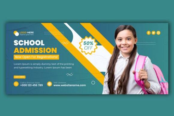 School Admission Facebook Cover Banner: A Designer's Guide