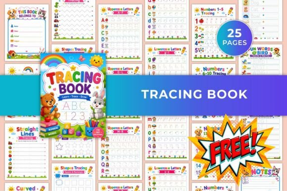 Tracing Book KDP Interiors: A Designer's Template for Educational Impact