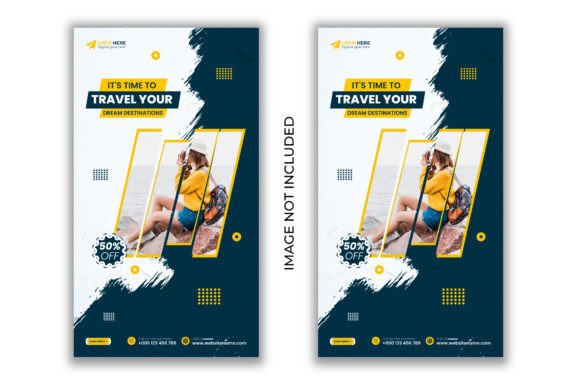 Travel Agency Services Stories Design: Visual Storytelling